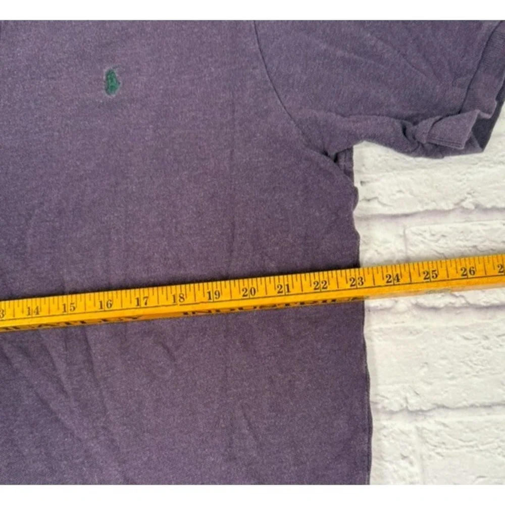 Polo Ralph Lauren Men's‎ Vtg Polo Shirt Pique Fabric Sz XL Purple Short Sleeve